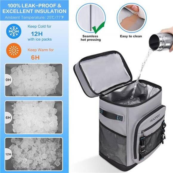 Large Waterproof Insulated Cooler Backpack for Men & Women, Leak Proof Cooler main image 4